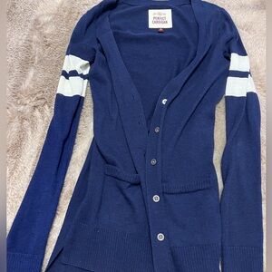 Preppy Cardigan Top Set